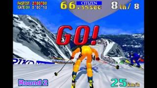 SEGA Ski Super G World Series Mode Gameplay