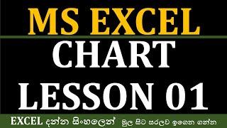 Microsoft excel chart How to create chart excel Sinhala Lesson 01