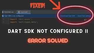 Dart SDK is not configured Android Studio [ Fixed 2021 ]