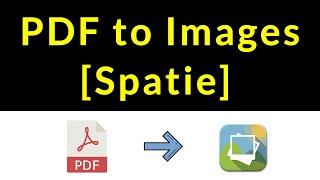 Convert Pdf to Images using Spatie - Laravel