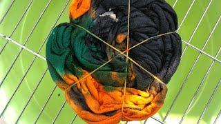 How to tie-dye a black fabric | step by step tutorial