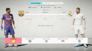 FIFA 20 - FC Barcelona Vs Real Madrid - FULL MATCH - (PS4 GAMEPLAY)