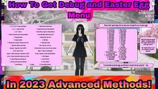 How To Get Debug And Easter Egg Menu In Yandere Simulator Tutorial 2023!!!