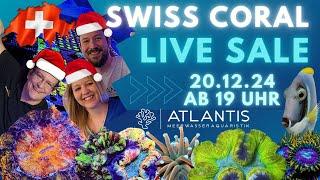  Swiss Coral Live Sale  Live von ATLANTIS Meerwasseraquaristik am 20.12.24 ab 19 Uhr