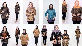 20+ MODEL ATASAN BATIK WANITA TERBARU 2020/2021 MODERN COCOK UNTUK KERJA KANTORAN