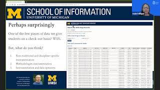 SoLAR Webinar "Instrumenting Learning Analytics" with Dr Christopher Brooks, University of Michigan