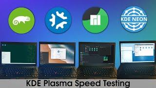 Manjaro vs. KDE Neon vs. Kubuntu vs. OpenSUSE | KDE Plasma Speed Test