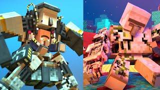 Villager Vs Pillager FULL Movie Part 11 to 20 NikNikamTV Minecraft Animations