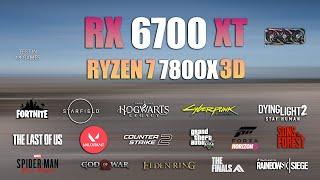 RX 6700 XT + Ryzen 7 7800X3D : Test in 18 Games - RX 6700XT Gaming