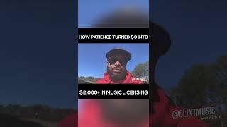 How patience turned $0 to $2,000+ in music licensing