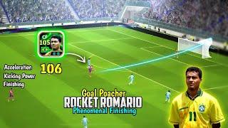 Goal Poacher ROMARIO = End Game  Double Booster ROMARIO Goal Poacher Review in eFootball 25 Mobile