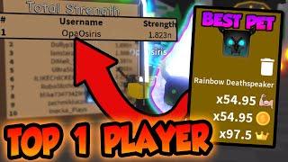 BECOMING TOP 1 PLAYER USING THE RAREST LOADOUT ( pets, items )! - Roblox Saber Simulator