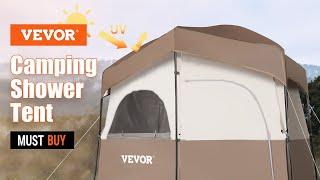 VEVOR Camping Shower Tent, for Dressing, Changing, Toilet, Bathroom