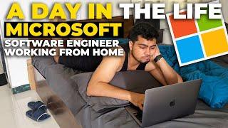 An Actual day in the life of a Microsoft Software Engineer working from Home ️ | Coding in FAANG!