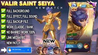 Script Skin Valir Saint Seiya - Leo Ikki No Password | Full Effect Voice | Patch Terbaru