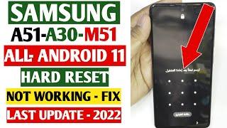 Samsung Galaxy A51 Hard Reset  Android 11/Remove Pin Pattern Hard Reset Not Working Fix 2022