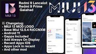 Review MIUI 13 MOD Logo | Base Miui 12.5.4 RJCCNXM | Redmi 9 Lancelot | 9Prime Galahad