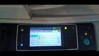 xerox 5855 id card copy screen default setting