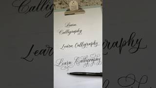 Learn Calligraphy Written With Flourishes #shorts #flourishing