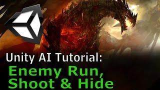 Enemy Shoot, Run and Hide | Unity AI Tutorial