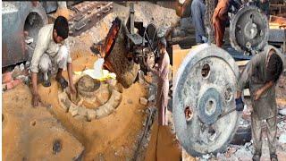 Huge Mass Factory Manufacturing LargeMachinery Wheel Amazing  pk skills