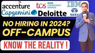 TCS, Capgemini, Accenture, HCL will hire Off-campus ? | Batch 2024-2021