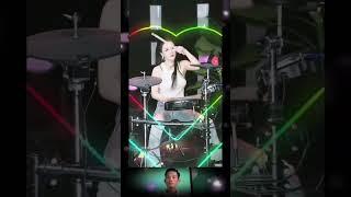 Beautiful Girl #drummer #drumgirl #drums #dj #drumgirlplaying #dance #music #cover #song #shorts