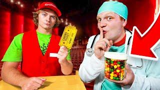 12 Weird Ways To SNEAK Candy Into The Movie Theater!
