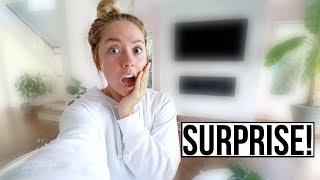 NEW Surprise Fireplace REVEAL! Ashley Nichole Vlogs