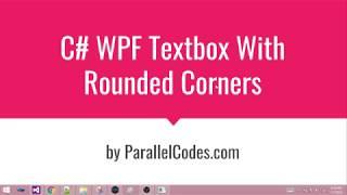WPF Textbox rounded corners