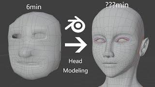 Blender beginner tutorial: Model a head without multi-view images