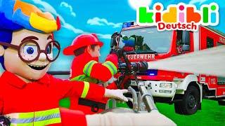 Kompilation : Die Kinder spielen mit Feuerwehrautos | Die Kinder spielen!  Kidibli