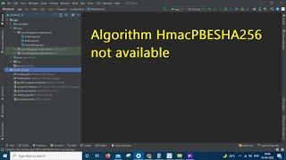 Algorithm HmacPBESHA256 not available