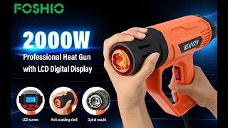 Foshio Professional Lcd Display Electric Hot Air Gun Heat Air Gun