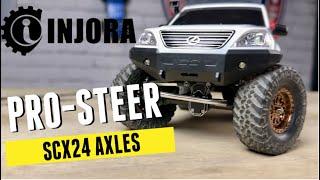 NEW Injora Pro Steer Double Joint SCX24 Axles!