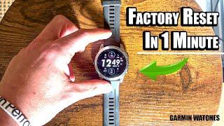How to Factory Reset ANY Garmin Watch Easily 2024 | Step-by-Step Guide