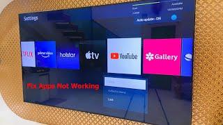 How to Fix All Problems of Apps Not Working, Crashing, Not Opening in Samsung Smart TV