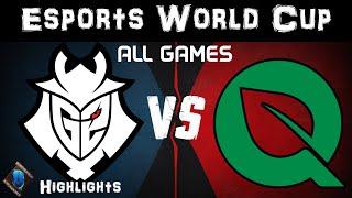 G2 vs FLY Highlights ALL GAMES Esports Worlds Cup 2024 Quarterfinals G2 Esports vs FlyQuest