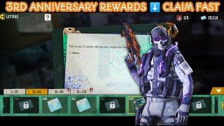 *Free*  3rd Anniversary huge free Rewards Codm | How to find 3rd anniversary letters in codm