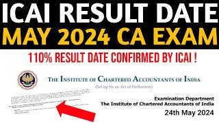 CA Exam May 2024 Result Date | CA Final & Inter May 24 Result Date Confirmed By ICAI Notification