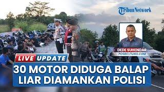 Patroli Gabungan di Tanjungpandan, Polres Belitung Amankan 30 Motor Diduga untuk Aksi Balap Liar