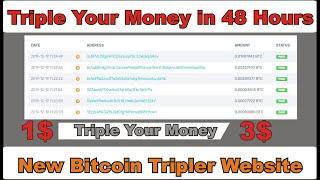 New Bitcoin Tripler Website ||Earn 300% Profit In 48 Hours|| Daily Earn Money