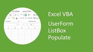 Excel VBA UserForm ListBox - How to Populate using RowSource and Table Object