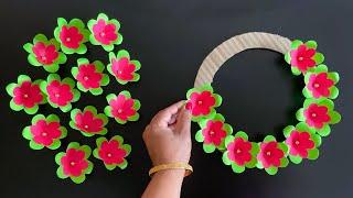 2 Beautiful Paper Flower Wall Hanging /Paper Craft For Home Decoration /Easy Wall Hanging /Wall Mate