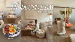 6am productive day in my life | how to build routines, healthy eats, & hormone  balancing habits