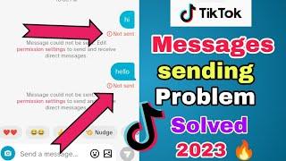TikTok messages sending problem solved 2023 |tiktok inbox settings