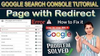 How to Fix Page with Redirect Error in Google Search Console | How to fix Redirect Error