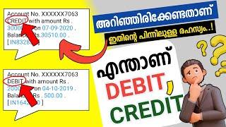 What Is Debit And Credit || Debit and credit in malayalam 2022 || debit and credit in bank statement