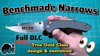 Unboxing that I barely… no, narrowly was able to buy… my Benchmade black DLC M390 Narrows knife!