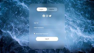 Animated Login-Register Form with HTML & CSS & Javascript | Step by Step Tutorial